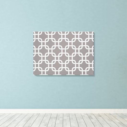 Chainlink Leinwanddruck (Insitu (Holzboden))