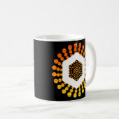 Chainlink Link Crypto Währung Circle Orange Sunse Kaffeetasse (VorderseiteRechts)