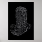 Chainmail Warrior Hood Poster (Vorne)