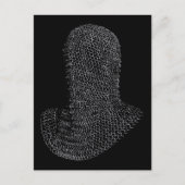 Chainmail Warrior Hood Postkarte (Vorderseite)