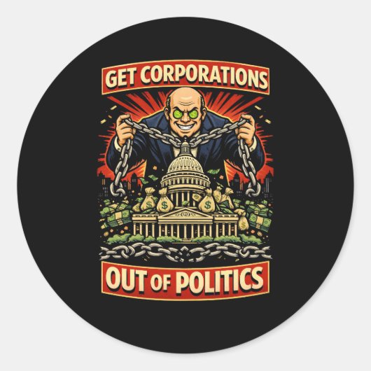 Chains of Influence Runder Aufkleber (Vorderseite)