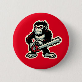 Chainsaw Chimp Button