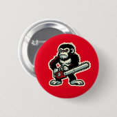 Chainsaw Chimp Button (Vorne & Hinten)