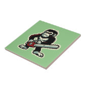 Chainsaw Chimp Fliese (Seite)