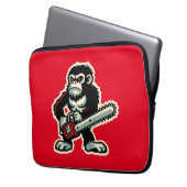 Chainsaw Chimp Laptopschutzhülle (Vorderseite Links)