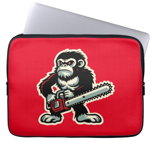 Chainsaw Chimp Laptopschutzhülle (Vorderseite)