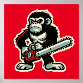 Chainsaw Chimp Poster (Vorne)