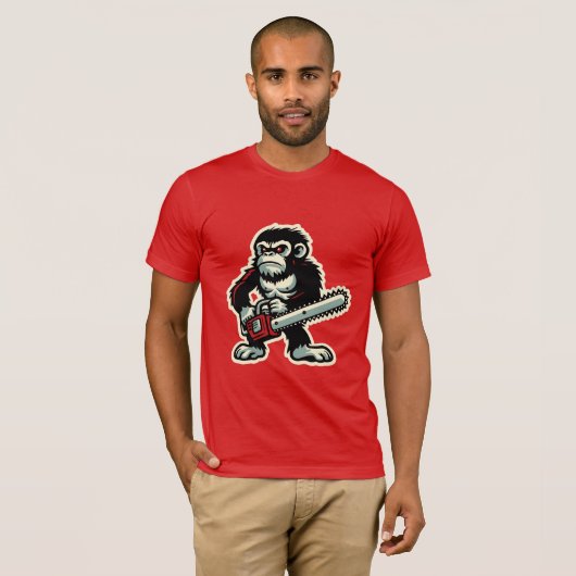 Chainsaw Chimp T-Shirt (Vorne ganz)