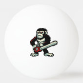 Chainsaw Chimp Tischtennisball (Vorderseite)