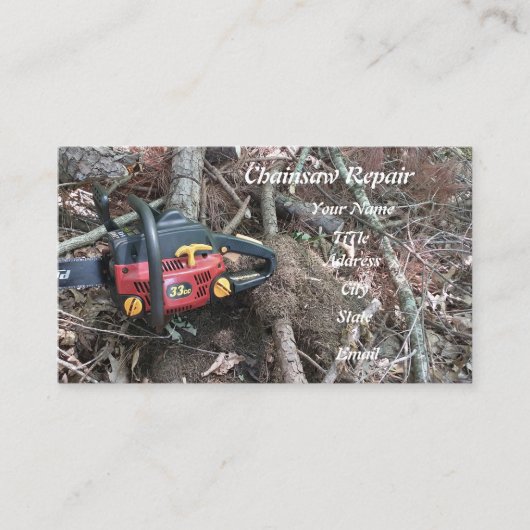 Chainsaw Clearing-Lauristin Visitenkarte (Vorderseite)