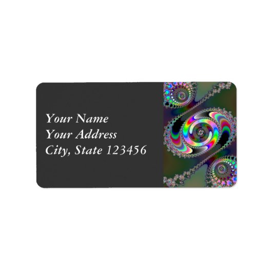 Chainsaw - Fraktal Adressaufkleber (Vorne)