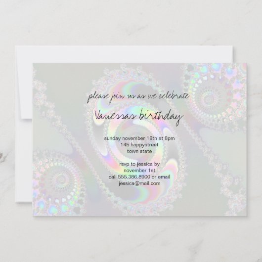 Chainsaw - Fraktal Einladung (Rückseite)