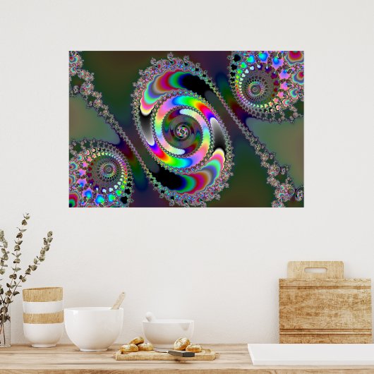 Chainsaw - Fraktal Poster (Küche)