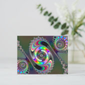 Chainsaw - Fraktal Postkarte (Stehend Vorderseite)