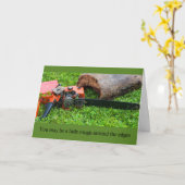 Chainsaw-Jahrestag Karte (Gelbe Blume)