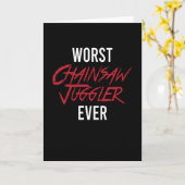 Chainsaw Juggler Arm Amputation Karte (Gelbe Blume)