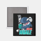 Chainsaw Killer Whale Kostüm Spaß Orca Halloween Magnet (Vorderseite/Rückseite)