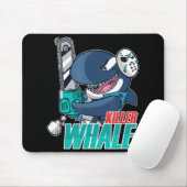 Chainsaw Killer Whale Kostüm Spaß Orca Halloween Mousepad (Mit Mouse)
