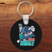 Chainsaw Killer Whale Kostüm Spaß Orca Halloween Schlüsselanhänger (Vorderseite)