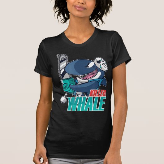 Chainsaw Killer Whale Kostüm Spaß Orca Halloween T-Shirt (Vorderseite)