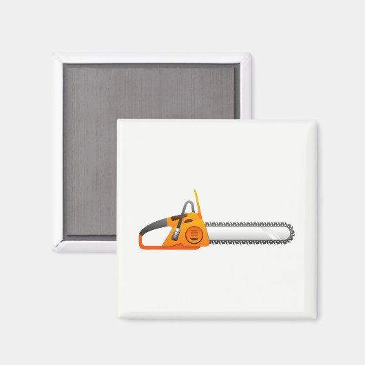 Chainsaw Magnet (Vorderseite/Rückseite)