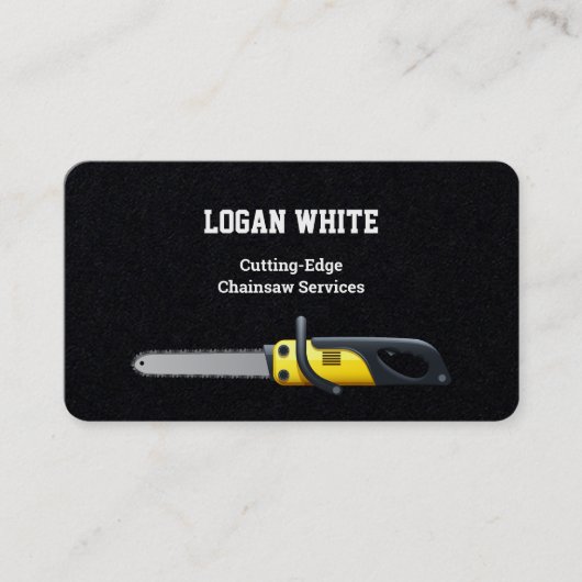 Chainsaw Master Premium Visitenkarte (Vorderseite)