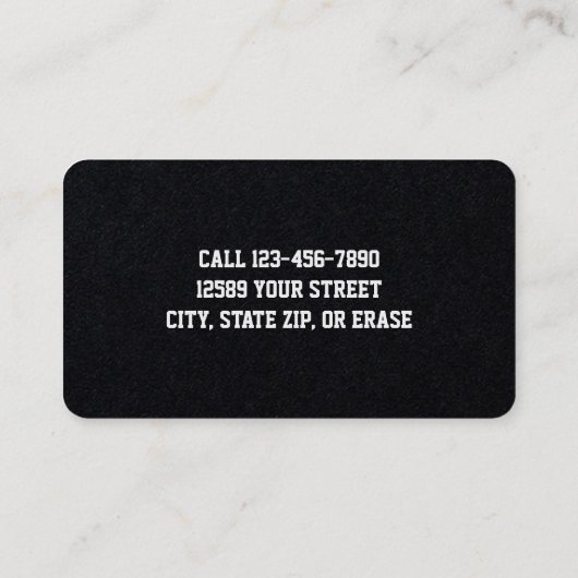 Chainsaw Master Premium Visitenkarte (Rückseite)