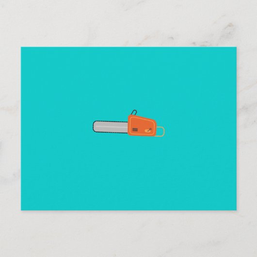 chainsaw postkarte (Vorderseite)