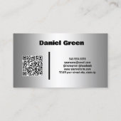 Chainsaw Services Garden Machines Custom QR Visitenkarte (Rückseite)