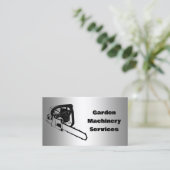 Chainsaw Services Garden Machines Custom QR Visitenkarte (Stehend Vorderseite)