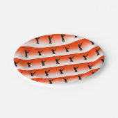 Chainsaw Tree Surgeon Pappteller (Schrägansicht)