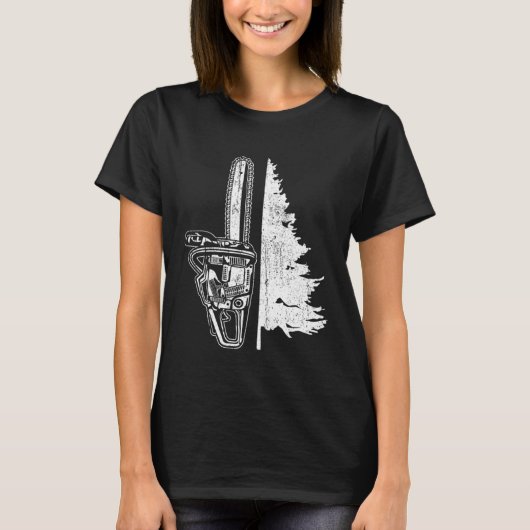 Chainsaw tree T-Shirt (Vorderseite)