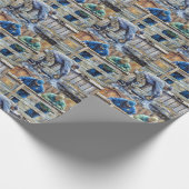 Chainsaw Trout Fishing Geschenkpapier (Ecke)