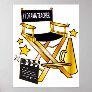 Chair Direktors: Drama-Lehrer der Nr.-eine Poster