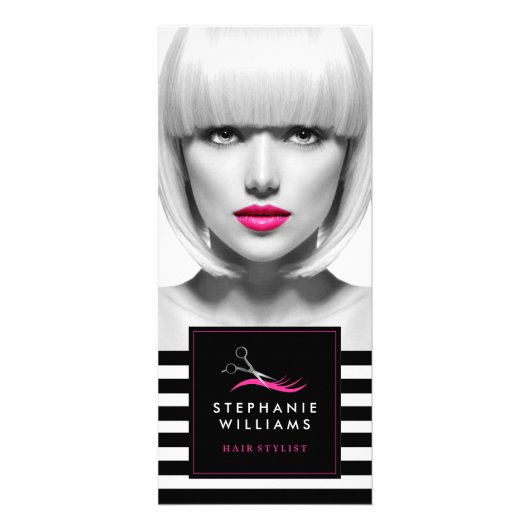 Chair Salon Preisliste Rack Card Werbekarte (Vorne)