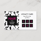 Chair Stylist Loyalty Card Treuekarte (Vorderseite)