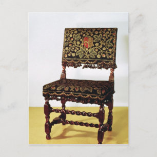 Chair with spiral stretchers, late 17th century postkarte