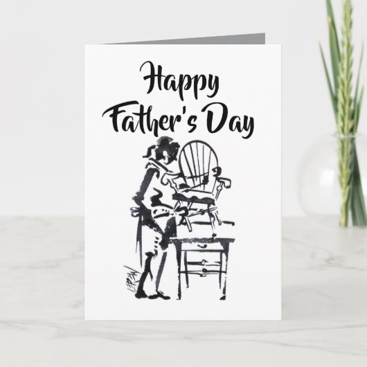Chairmaker Gebäude Future Happy Vatertag Karte (Vorderseite)