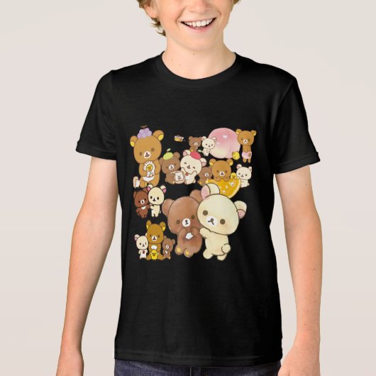 chairoikoguma😂chairoikoguma😂chairoikoguma😂😂😂 Tri-Blend shirt (Vorderseite)