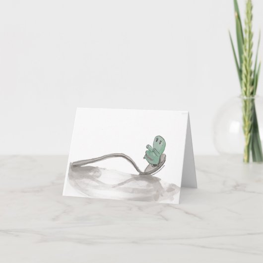 Chairy and Spoon Blank Notecard (Vorderseite)