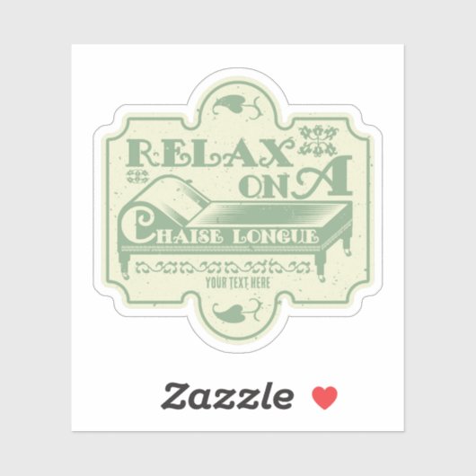 Chaise Longue Aufkleber (Blatt)