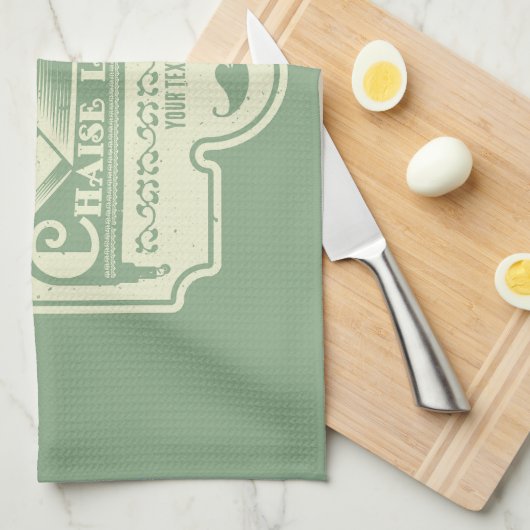 Chaise Longue Geschirrtuch (Viertel Falte)