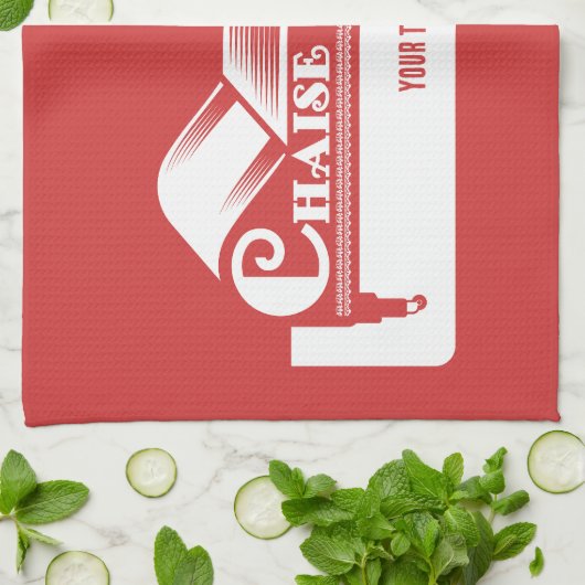 Chaise Longue Geschirrtuch (Gefaltet)