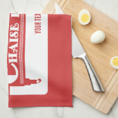 Chaise Longue Geschirrtuch (Viertel Falte)