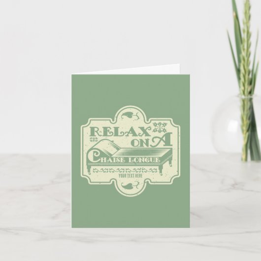 Chaise Longue Karte (Vorderseite)