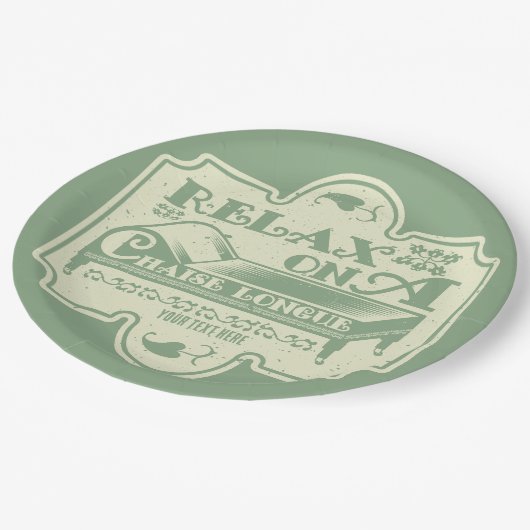 Chaise Longue Pappteller (Schrägansicht)