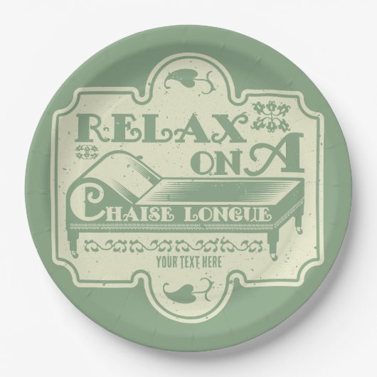 Chaise Longue Pappteller (Vorderseite)