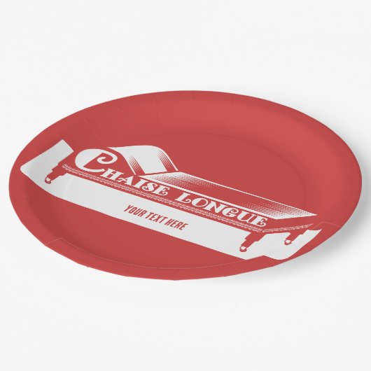 Chaise Longue Pappteller (Schrägansicht)