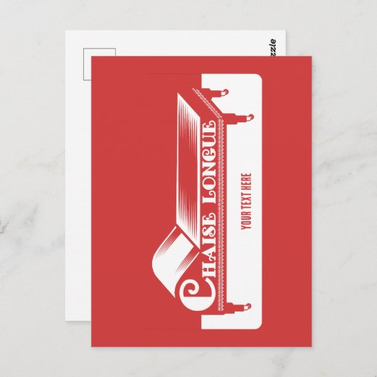 Chaise Longue Postkarte (Vorne/Hinten)