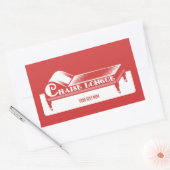 Chaise Longue Rechteckiger Aufkleber (Umschlag)